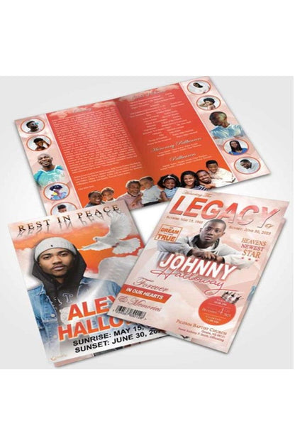 Legacy Illustrated Collection Colors Obituaries - 4 and 8 Pages Bifold- 8.5x11 and 11x17 is priced at 100 - Freedom Printing