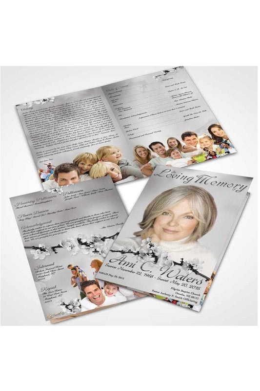 Simple Beauty Collection Colors Obituaries - 4 and 8 Pages Bifold- 8.5x11 and 11x17 is priced at.100 - Freedom Printing